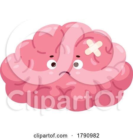 Human Brain Mascot by Vector Tradition SM
