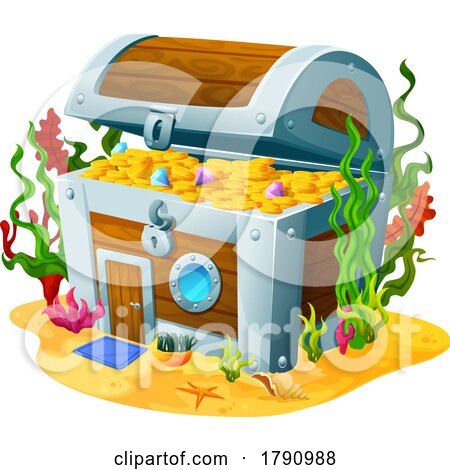 Sunken Treasure Chest by Vector Tradition SM