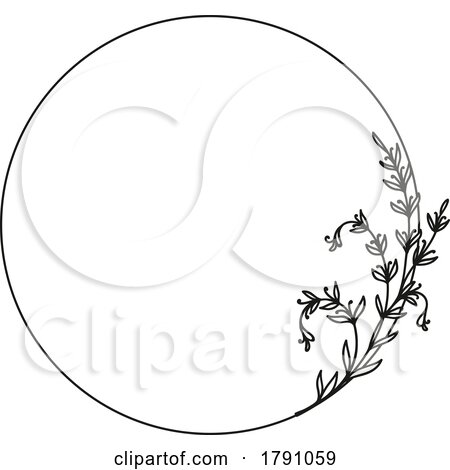 Floral Frame by Vector Tradition SM