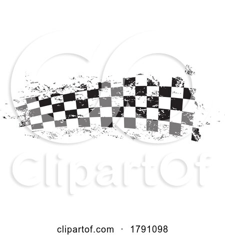 Grungy Checkered Flag by Vector Tradition SM
