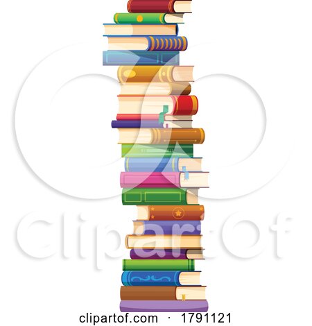 Tall Stack of Books by Vector Tradition SM