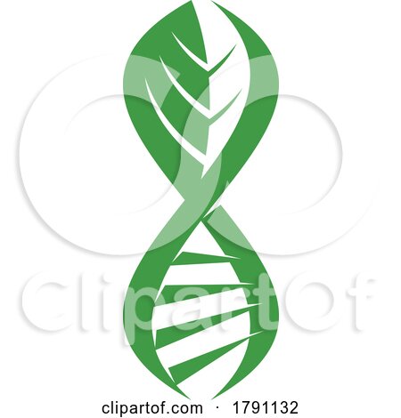 Green Leaf Double Helix by Vector Tradition SM