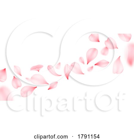 Pink Flower Petals by Vector Tradition SM