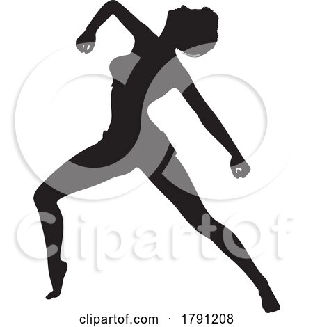 Silhouetted Modern Dancer by KJ Pargeter
