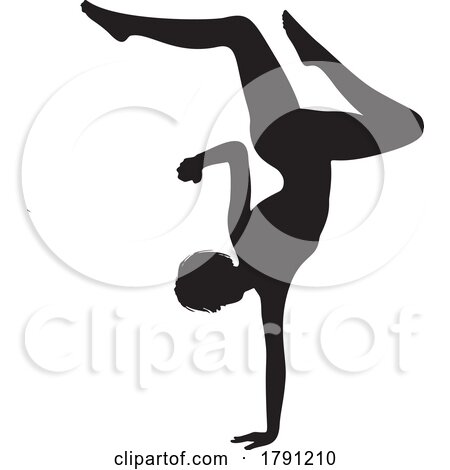 Silhouetted Modern Dancer by KJ Pargeter