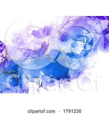 Abstract Background with Hand Painted Alcohol Ink Design 0903 by KJ Pargeter