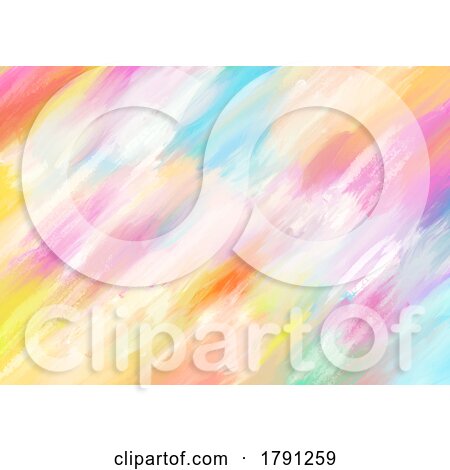 Pastel Coloured Abstract Background with Oil Painted Brush Strokes by KJ Pargeter