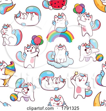 Unicorn Cat Pattern by Vector Tradition SM