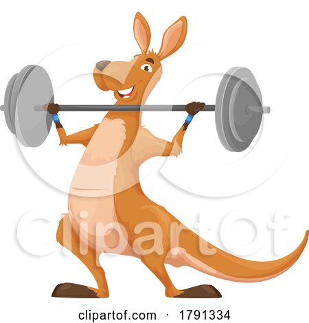 Weightlifting Kangaroo by Vector Tradition SM