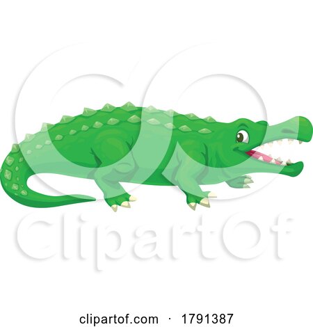 Sarcosuchus Crocodile Dinosaur by Vector Tradition SM