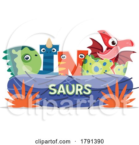 Dinosaurs Sign by Vector Tradition SM