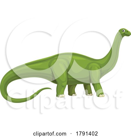 Green Apatosaurus Dinosaur by Vector Tradition SM