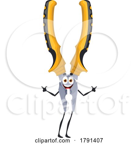 Pliers Mascot by Vector Tradition SM