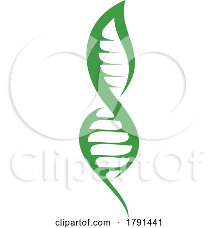 Green Leaf Double Helix by Vector Tradition SM