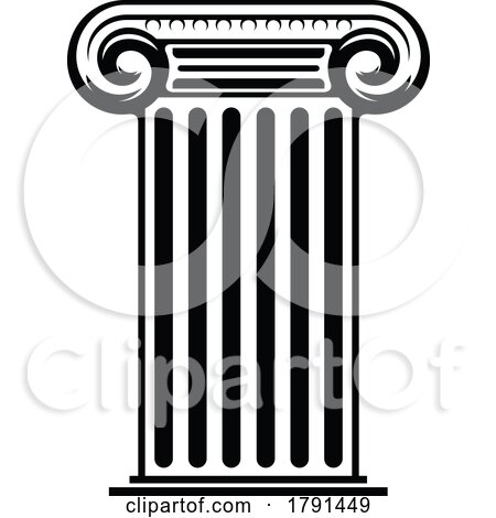 Black and White Pillar by Vector Tradition SM