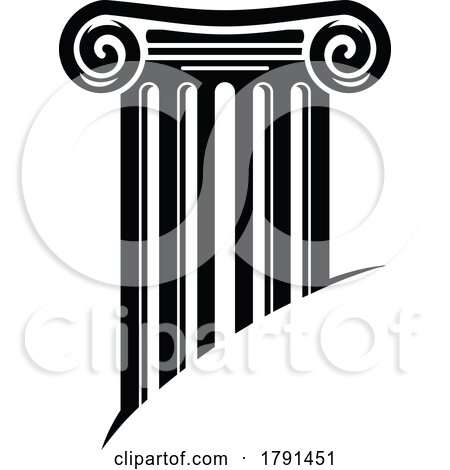 Black and White Pillar by Vector Tradition SM