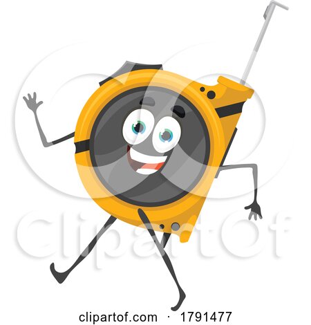 Measuring Tape Mascot by Vector Tradition SM