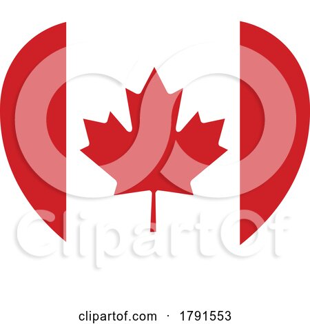 Canada Canadian Flag Heart Concept by AtStockIllustration