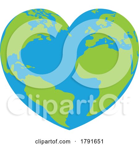 Earth Day Heart by AtStockIllustration