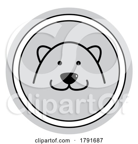 Bear Head Icon by Lal Perera