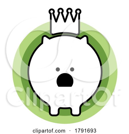 Crowned Pig Icon by Lal Perera