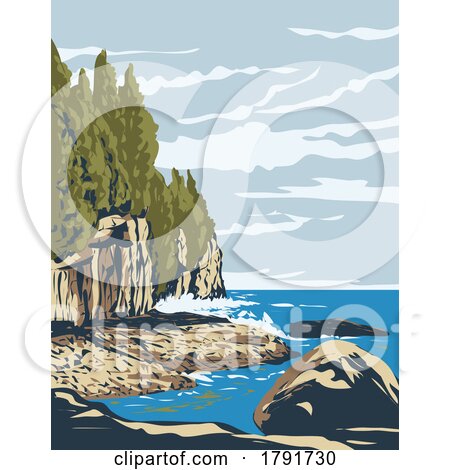 Bruce Peninsula National Park Canada WPA Poster Art by patrimonio