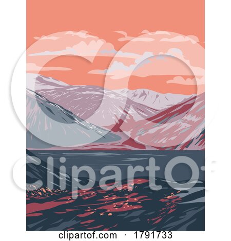 Nachvak Fjord in Torngat Mountains National Park Newfoundland and Labrador Province Canada WPA Poster Art by patrimonio