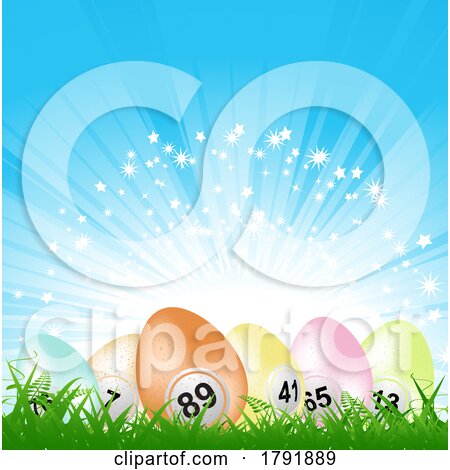 Bingo Easter Eggs in Grass by elaineitalia