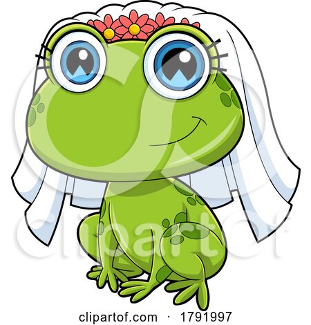 Cartoon Frog Bride by Hit Toon