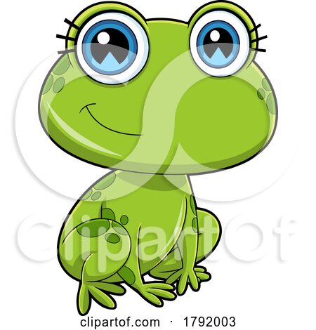 Cartoon Pretty Female Frog by Hit Toon
