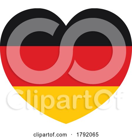 German Germany Flag Heart Concept by AtStockIllustration