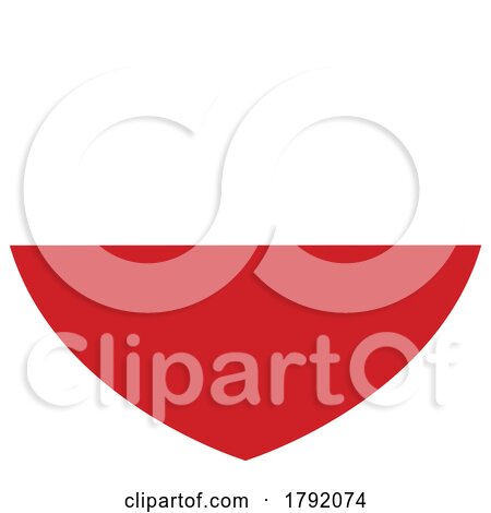 Poland Polish Flag Heart Concept by AtStockIllustration