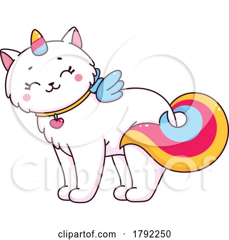 Unicorn Cat by Vector Tradition SM