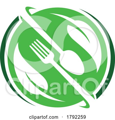 Vegan Organic Green Food Logo by Vector Tradition SM
