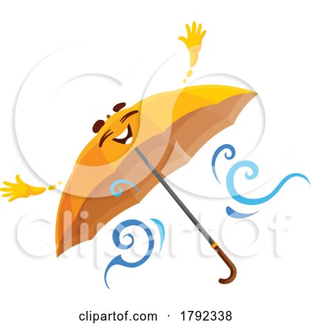 Umbrella Weather Mascot by Vector Tradition SM