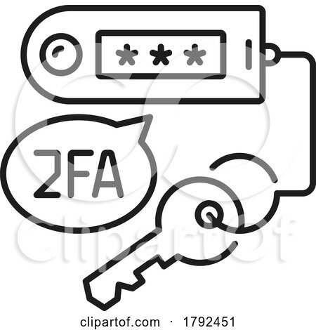 2FA Security Icon by Vector Tradition SM
