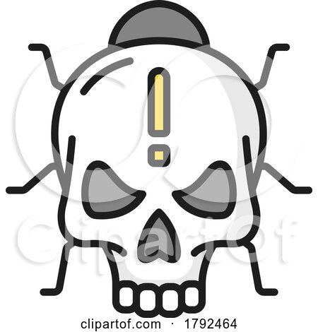 Skull Virus Icon by Vector Tradition SM