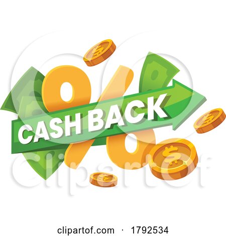 Cash Back Arrow and Money by Vector Tradition SM