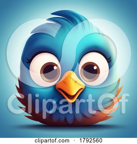 Cute Little Bird - Ios Style Icon by chrisroll