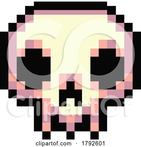 Pixelated Skull by yayayoyo