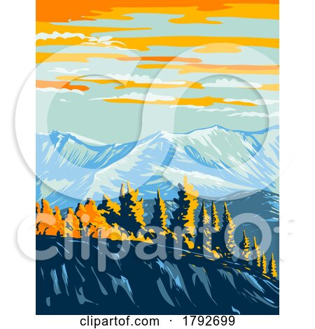 Vuntut National Park in Northern Yukon Canada WPA Poster Art by patrimonio