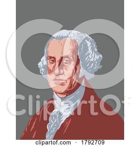 George Washington Founding Father and First President of the United States WPA Poster Art by patrimonio