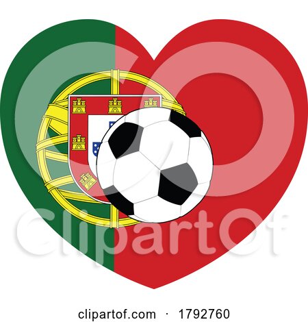 Spain Spanish Flag Soccer Football Heart by AtStockIllustration