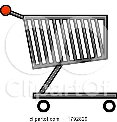 Cartoon Shopping Cart by Hit Toon