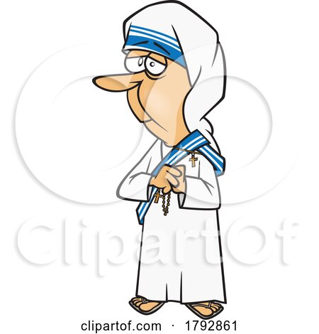 Cartoon Mother Teresa by toonaday