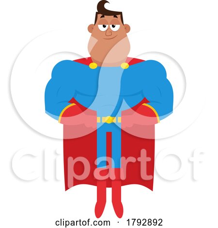 Cartoon Clipart Super Man by Hit Toon
