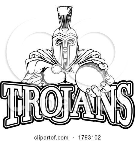 Spartan Trojan Cricket Sports Mascot by AtStockIllustration