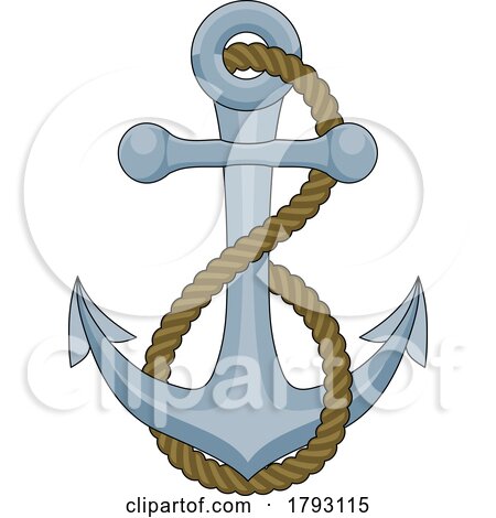 Ship Anchor Boat Rope Nautical Illustration by AtStockIllustration