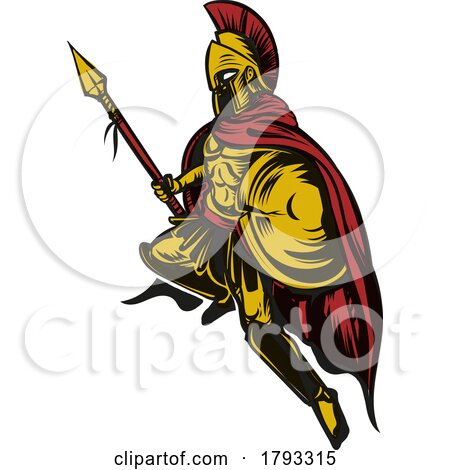 Gladiator Vector Roman Warrior Character in Armor by Domenico Condello