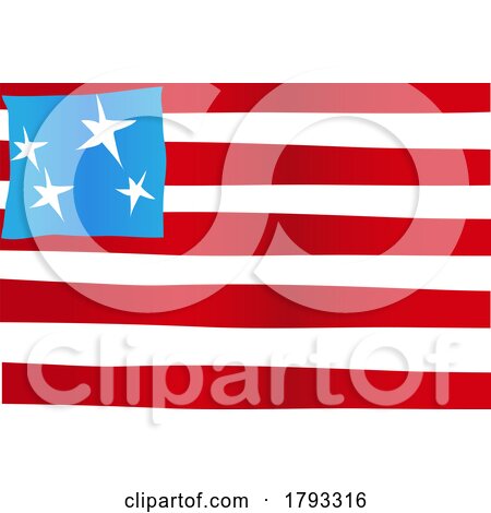 Waving Flag of the United States by Domenico Condello